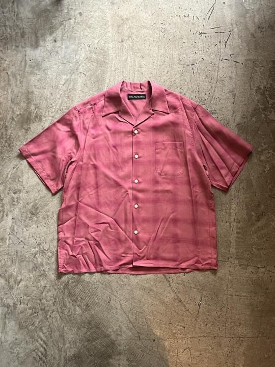 CHECK OPEN COLLAR SHIRT