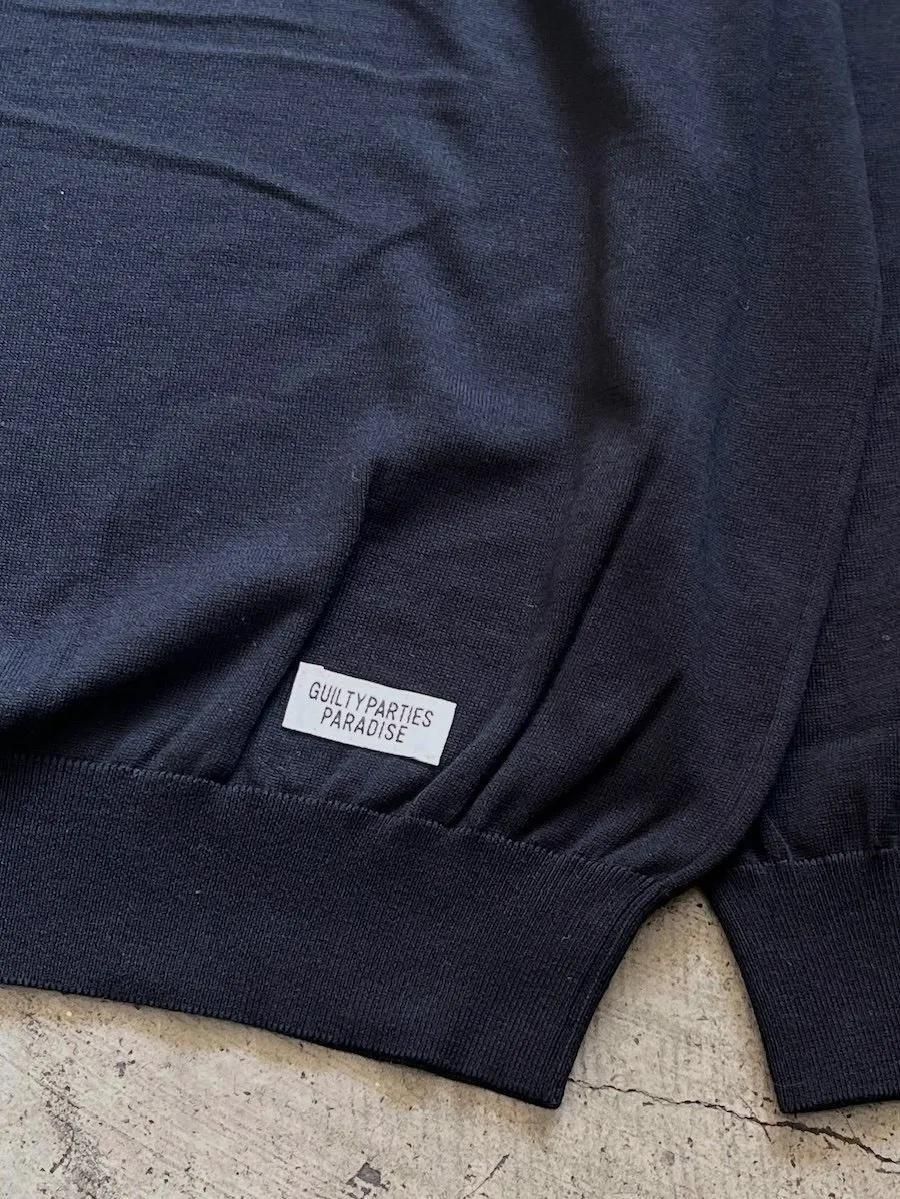 COTTON KNIT CREW NECK SWEATER ( TYPE-1 ) - shackman