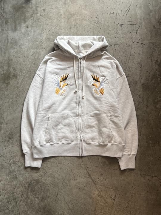 SUKAJAN EMB ZIP HOODIE AGED