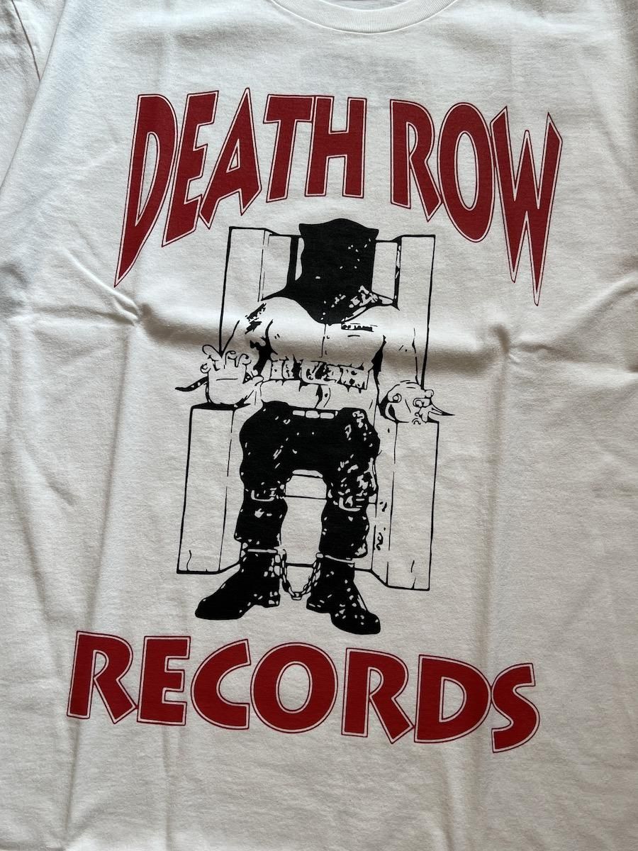DEATH ROW RECORDS Tシャツ Lサイズ DEATH ROW RECORDS Mirror Doberman Mens Tee - ANTIQUE WHITE