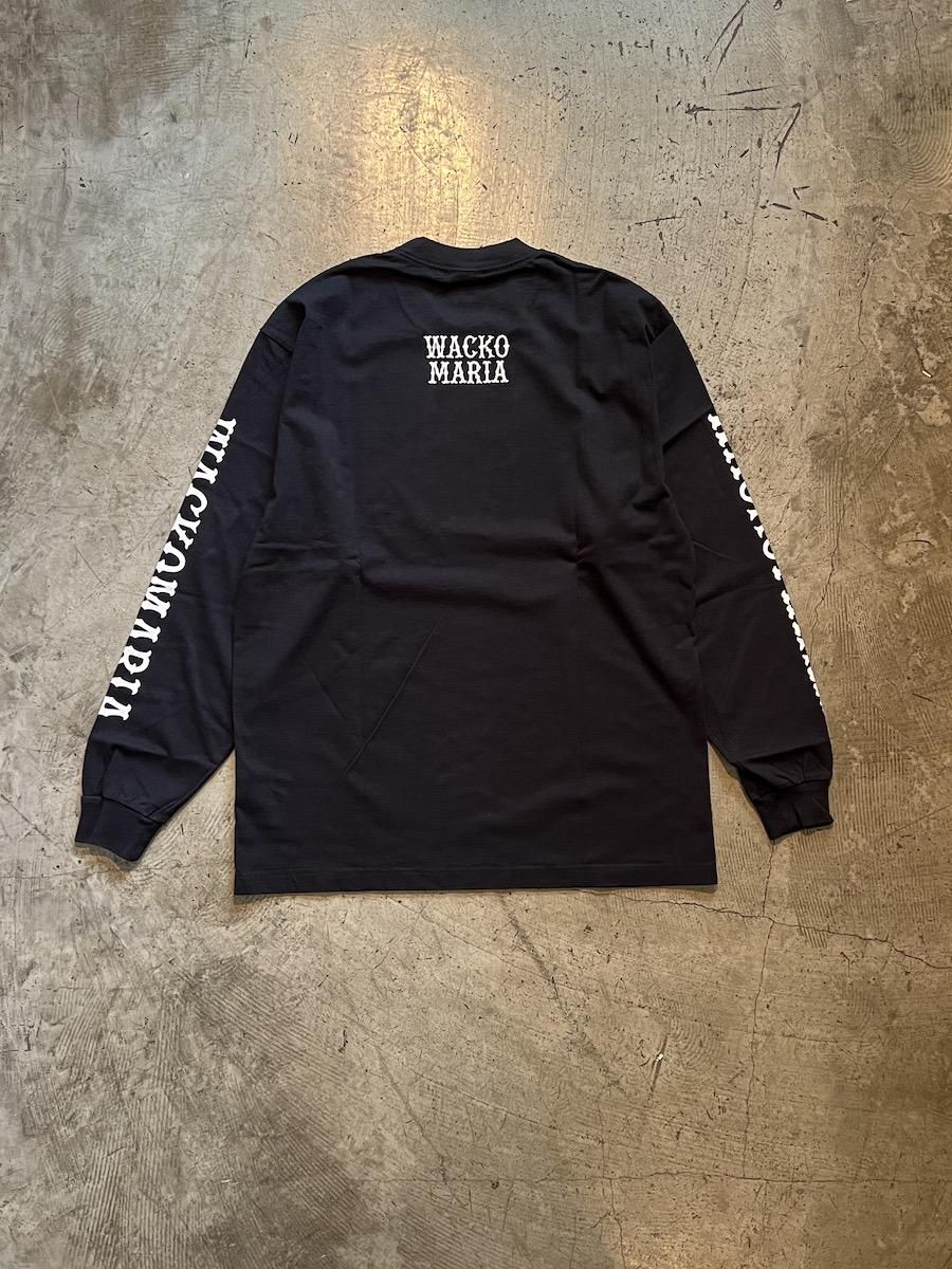 トップス WACKO MARIA WASHED LONG SLEEVE T-SHIRT WACKO MARIA TIM LEHI / WASHED HEAVY WEIGHT LONG SLEEVE T