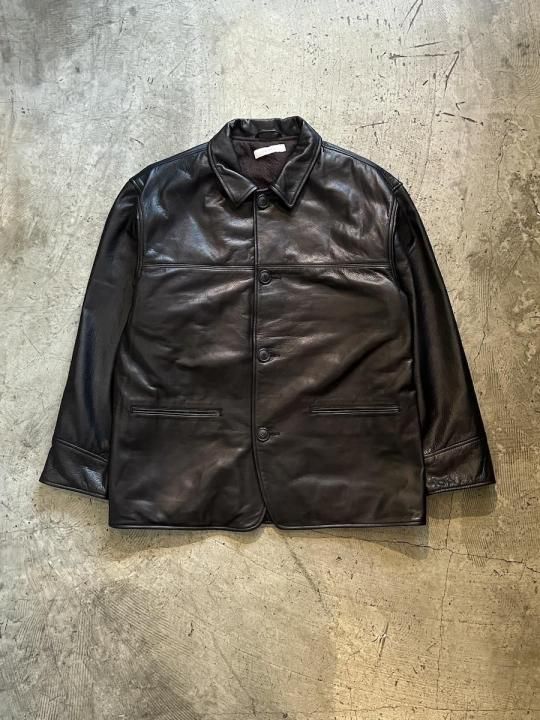 LEATHER HALF COAT