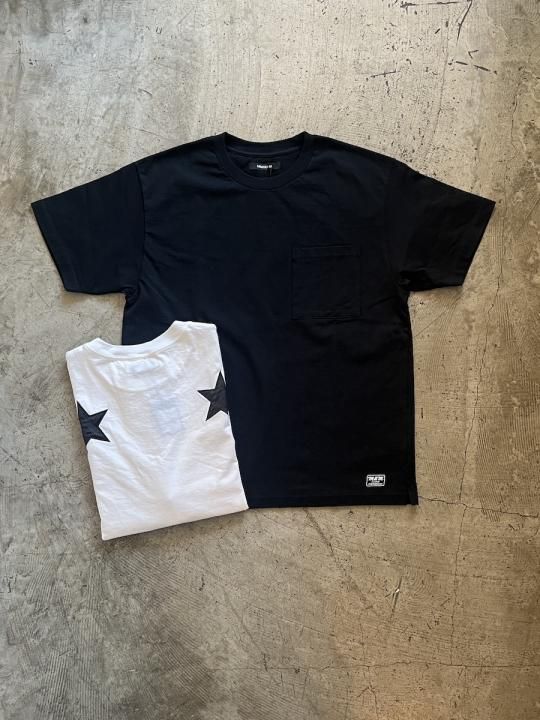 M&MMINEDENIM / Star Embroidery Pocket Tee 