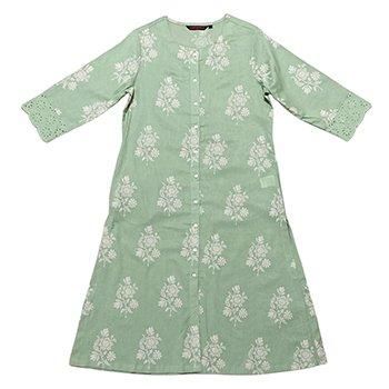 小紋柄風プリントチュニック | 京都通販ミセスのファッション館