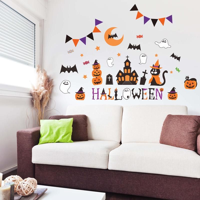 ウォールステッカー ハロウィン キャットパンプキン ウォールステッカー 壁紙シール 通販 専門店 Dream Sticker