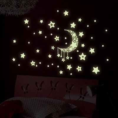 蓄光シール 光るシール 月 星 夜の空 ウォールステッカー 壁紙シール 通販 専門店 Dream Sticker