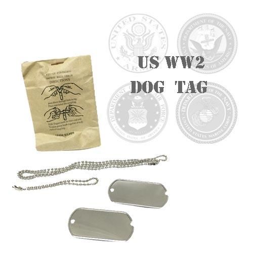 US WW2 DEAD STOCK US DOG TAG  1964/第二次世界大戦/米軍放出品実物/未使用品/ドッグタグ/米軍認識票/ネックレス/打刻代金込み -  ポルタアンドゲート/PORTAANDGATE/アメカジ、ミリカジ、ミリタリーグッズ、アメリカン雑貨を沖縄から全国へ