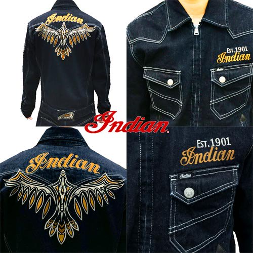 インディアンモトサイクル【INDIAN MOTOCYCLE 】EMBROIDERY THUNDER 