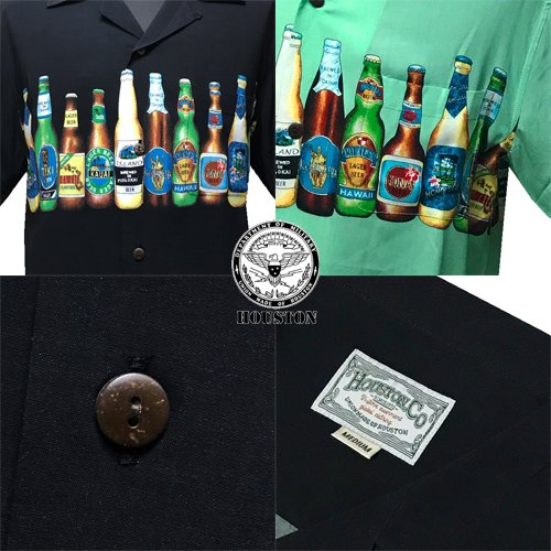 ヒューストン【HOUSTON】BEER BLACK&MINT ALOHA S/S SHIRT (ビール ...