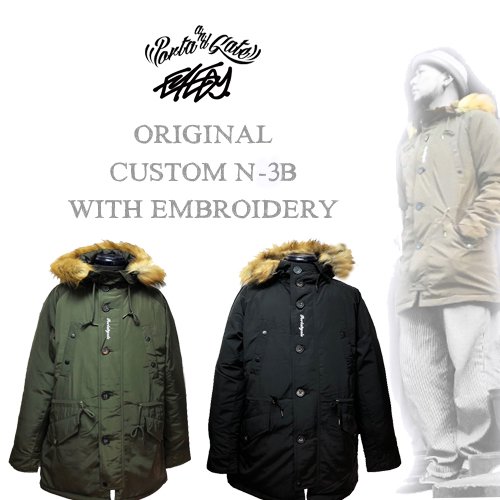 ポルタアンドゲート/PORTAANDGATE/EYEDY/ORIGINAL CUSTOM N-3B FLIGHT  JACKET/フライトジャケット/アメリカ軍/送料無料 -  ポルタアンドゲート/PORTAANDGATE/アメカジ、ミリカジ、ミリタリーグッズ、アメリカン雑貨を沖縄から全国へ