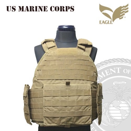 USMC EAGLE SCALABLE PLATE CARRIER COYOTE(沖縄海兵隊イーグル社製 ...