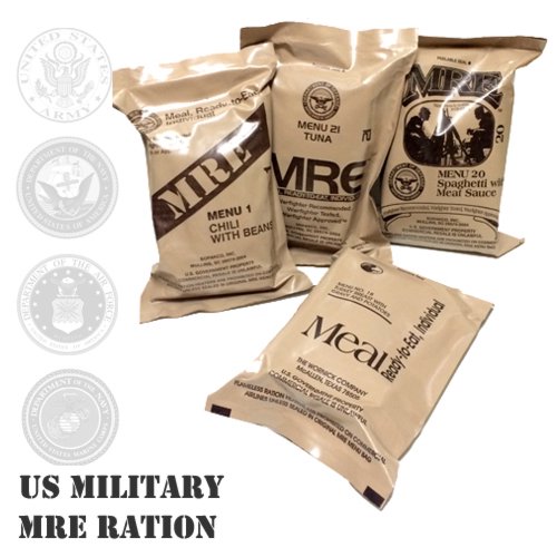 US MILITARY MRE RATION(アメリカ軍実物ミリタリーMREレーション/野戦食/個人配給品/ミリメシ )米軍放出品 - ポルタ
