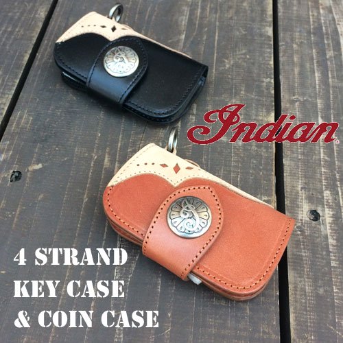 インディアンモトサイクル【INDIANMOTOCYCLE 】4STRAND KEY CASE&COIN
