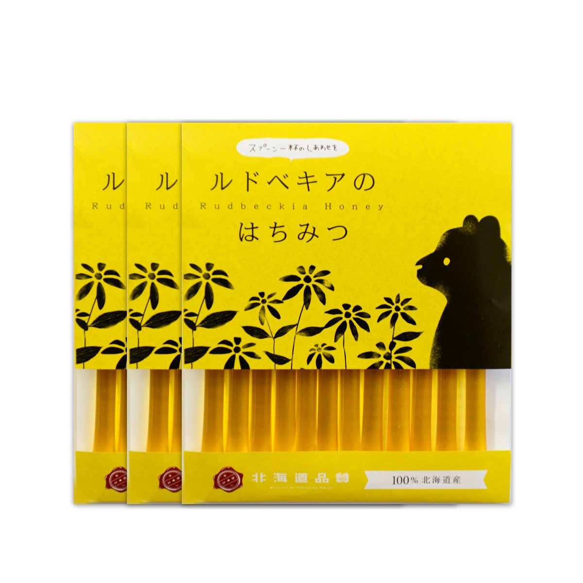 北海道産 はちみつストロー ルドベキア 2 5g 12本入り 3セット Beedo ビードゥー 北海道産100 の蜂蜜を天然 未殺菌 でお届けします