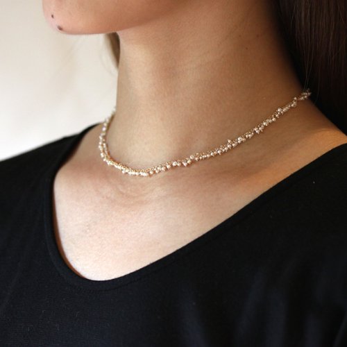 shirotsumekusa necklace - asumi bijoux