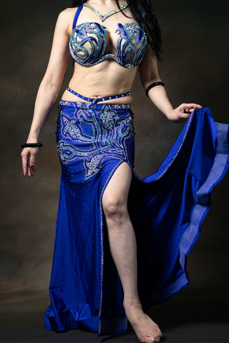 Fairy cove タイダイ柄 シルクベール - Bellydance costume selectshop Naju-le