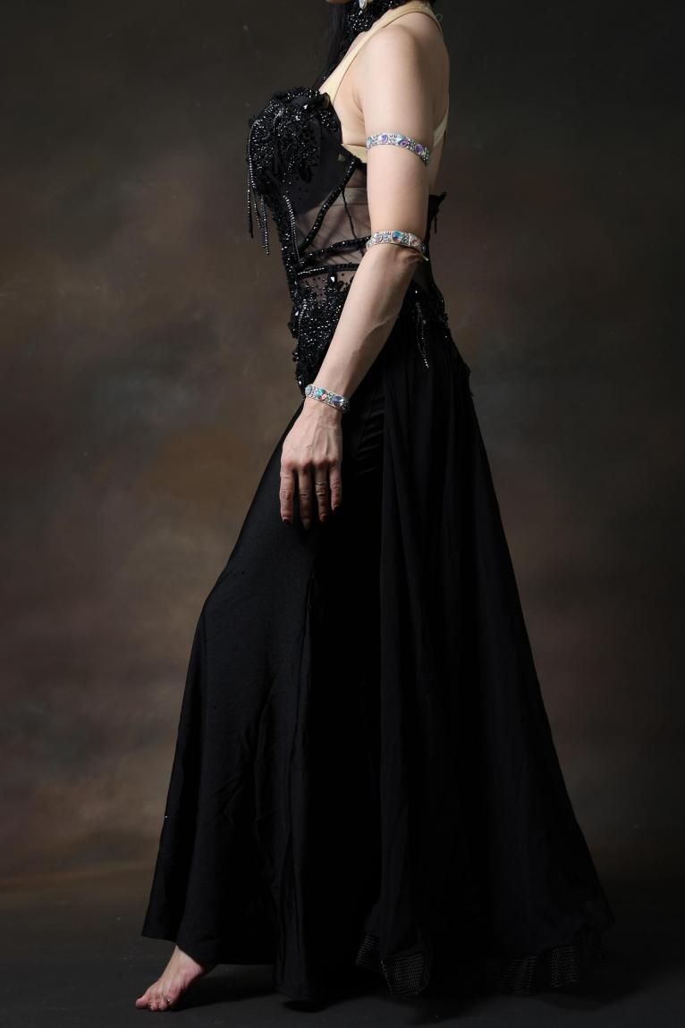 エジプト製 オリエンタル一体型コスチューム ベリーダンス衣装