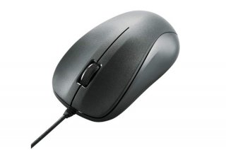 新品 エレコム マウス 有線 Mサイズ 3ボタン USB 光学式 ブラック