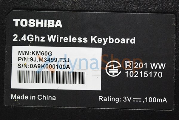 中古 東芝 dynabook REGZA PC D710 D711シリーズ ワイヤレスキーボード＋ワイヤレスマウス（純正）