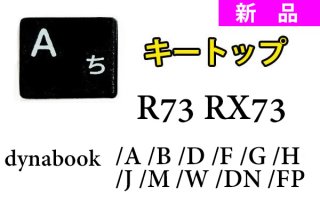 新品 東芝 dynabook R73/A R73/B R73/D R73/U R73/F R73/W シリーズ（ブラック）用 キートップ部品 単品販売／バラ売り（取付説明書付き）