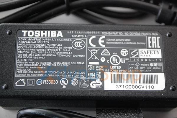 中古 東芝 dynabook R73/A R73/B R73/U R73/D R73/F R73/Y シリーズ 用 小型 AC電源アダプター