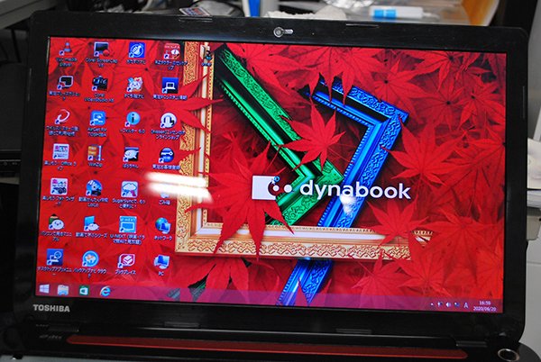 中古美品 東芝 dynabook T553/37JR シリーズ 液晶（ベアボーン式液晶パネル：レッド）