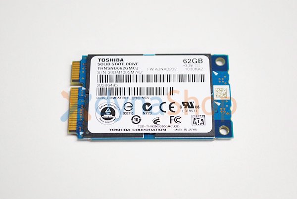 中古動作品TOSHIBA SSD 30GB THNSFB030GMSJ Half Slim SATA 内蔵SSD ☆送料無料☆ - 内蔵型SSD