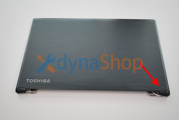 中古 東芝 Dynabook Satellite 5 R 天板 液晶カバー 多数傷あり アンテナ ヒンジ金具付き No 0907 1