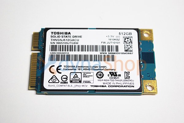 中古 東芝 dynabook KIRA R634 R63シリーズ用 512GB mSATA SSD