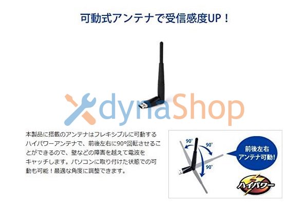 新品未開封 I-O DATA製 Wi-Fi 無線LAN 子機 11n/g/b 300Mbps アンテナ型 USBタイプ