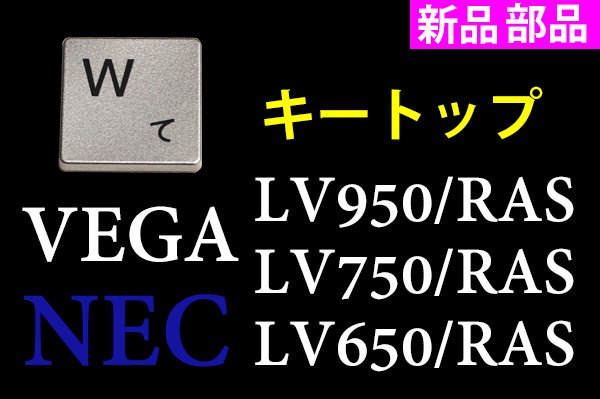 NEC LAVIE VEGA LV650/RAS LV750/RAS LV950/RAS｜キートップ部品（アルマイトシルバ－）｜単品販売／バラ売り