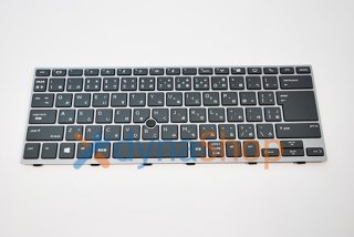 新品 HP ZBook 14u G5 シリーズ 交換用 日本語キーボード バックライト無し グレー／ブラック FK220507-1