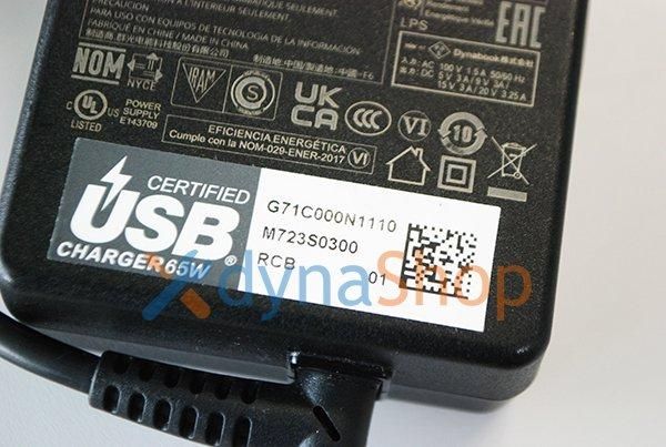 dynabook G83/HS G83/HU VZ/HS VZ/LS VZ/HP VZ/HR シリーズ 65W