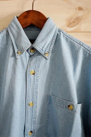 COBRA CAPS S/S HEAVY WEIGHT DENIM SHIRT SKY | デニムシャツ