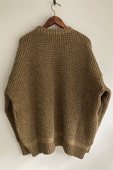 melple Monterey Fishermans knit | メイプル フィッシャーマンズニット カーキ×キャメル - 湘南／茅ヶ崎  セレクトショップ W's Market ダブズマーケット