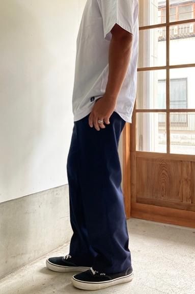 melple Fairfax Pants メイプル NAVY | 新感覚ワイドシルエットの