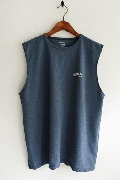 完売品　TURN ME ON 定番ロゴ水陸両用ノースリーブ TEE BLACK TURN ME ON 定番ロゴ水陸両用ノースリーブ TEE BLACK BLUE