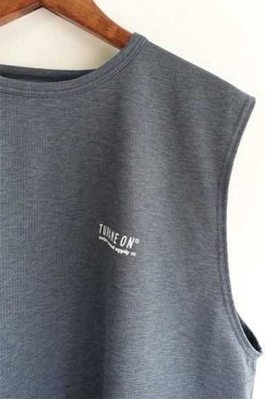 TURN ME ON 定番ロゴ水陸両用ノースリーブ TEE BLUE | ターン