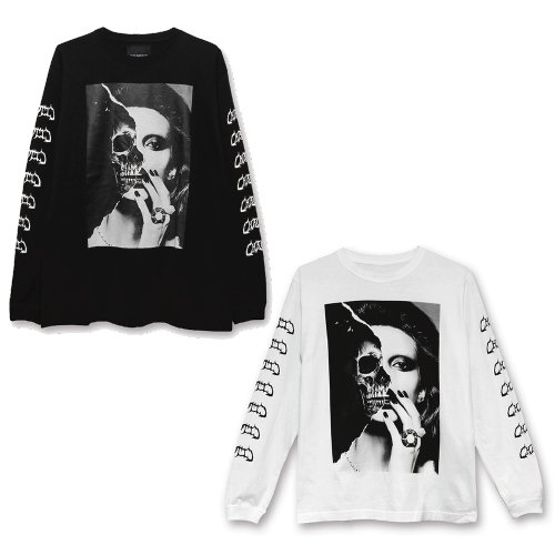 CHAOTIC / Two Face L/S Tee(Black/White)