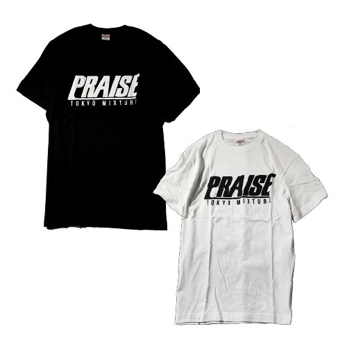  PRAISE / LOGO T-shirts(Black/White)
