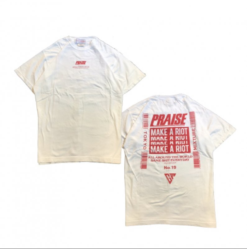  PRAISE  GRAVYSOURCE  T-shirts(White) MΤ