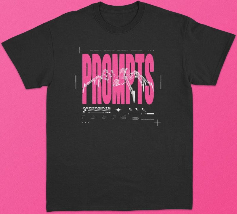 PROMPTS : SPIDER (ブラック / T-Shirts) - MERCH-BUY ｜ バンド