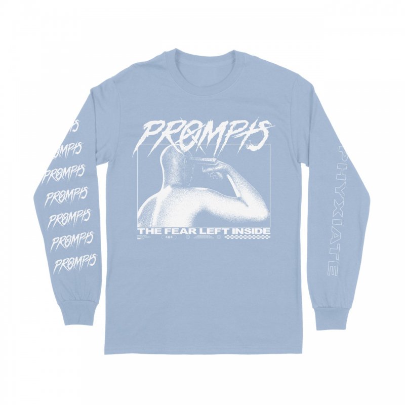 PROMPTS : THE FEAR LEFT INSIDE (ライトブルー / Long-Sleeve