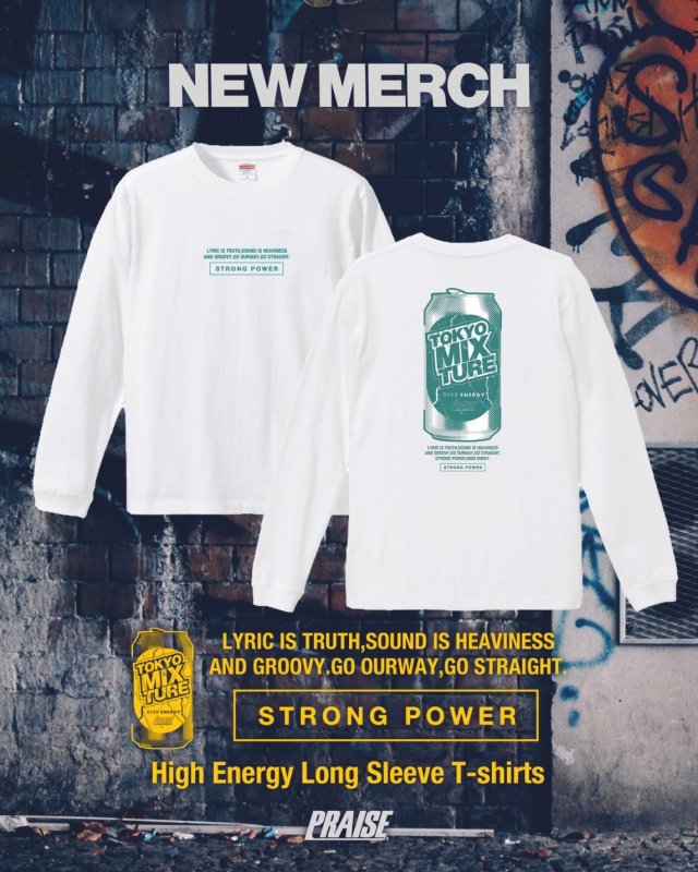PRAISE - High Energy Long Sleeve T-shirts - MERCH-BUY ｜ バンド ...