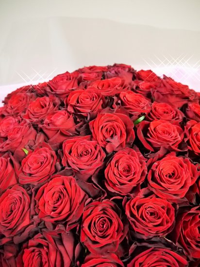 予約商品 お値打ち100本バラの花束 名古屋の花屋 めぐみこ