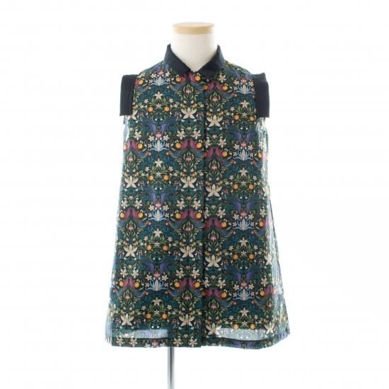 Liberty Square Dress リバティスクエアワンピース Black bird