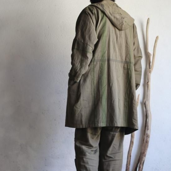 tamaki niime 玉木新雌 basic wear hood hao khaki cotton100