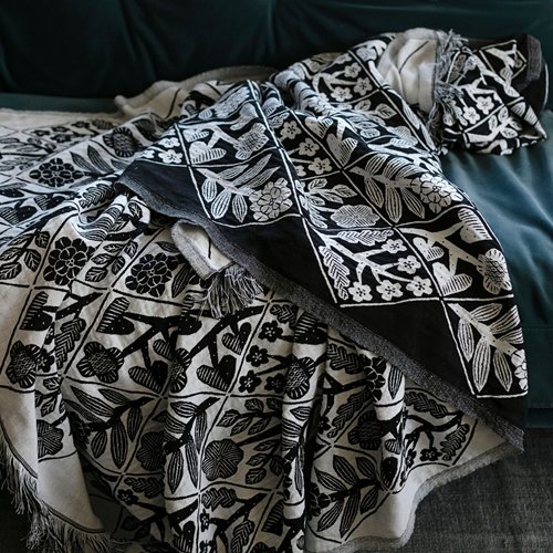 LAPUAN KANKURIT ラプアン・カンクリ KUKAT Blanket (W140×H240) white 
