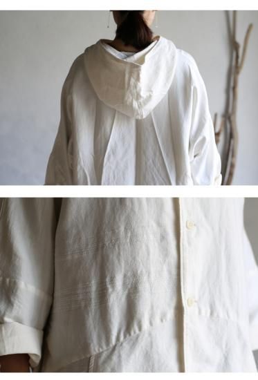 tamaki niime 玉木新雌 basic wear hood hao white cotton100% / フードハオ ホワイト 【送料無料 】iraka