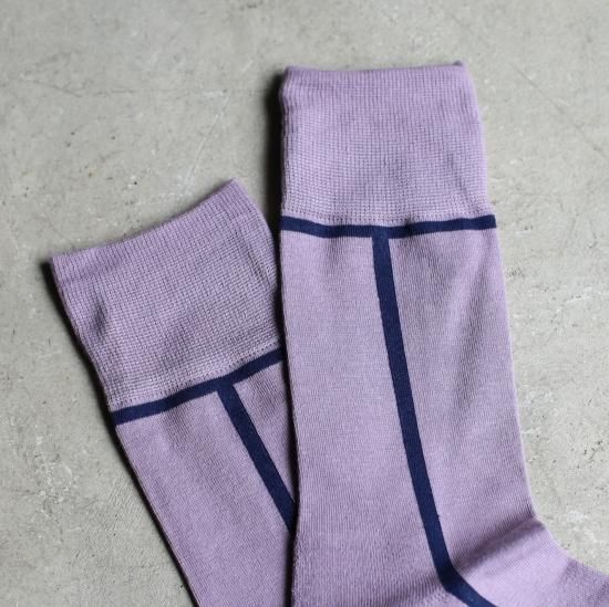 靴下　紫色 CHICSTOCKS シックストックス CH-002 ＜LINE＞ Light Purple